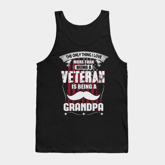 Veteran Grandpa Tank Top by ryanjaycruz